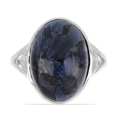 BUY NATURAL PIETERSITE GEMSTONE BIG STONE RING IN STERLING SILVER